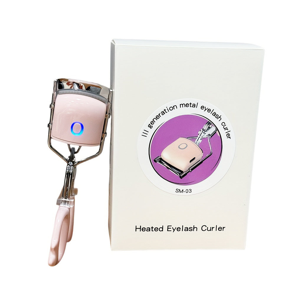 Heated Eyelash Curler with Radian Design and Multiple Heating Modes Electric - Teleplus heated eyelash curlers heating