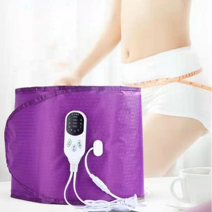 Heated Sweat Belt Adjustable Waist Trimmer for Workout and Weight Loss - heated sweat belt total length