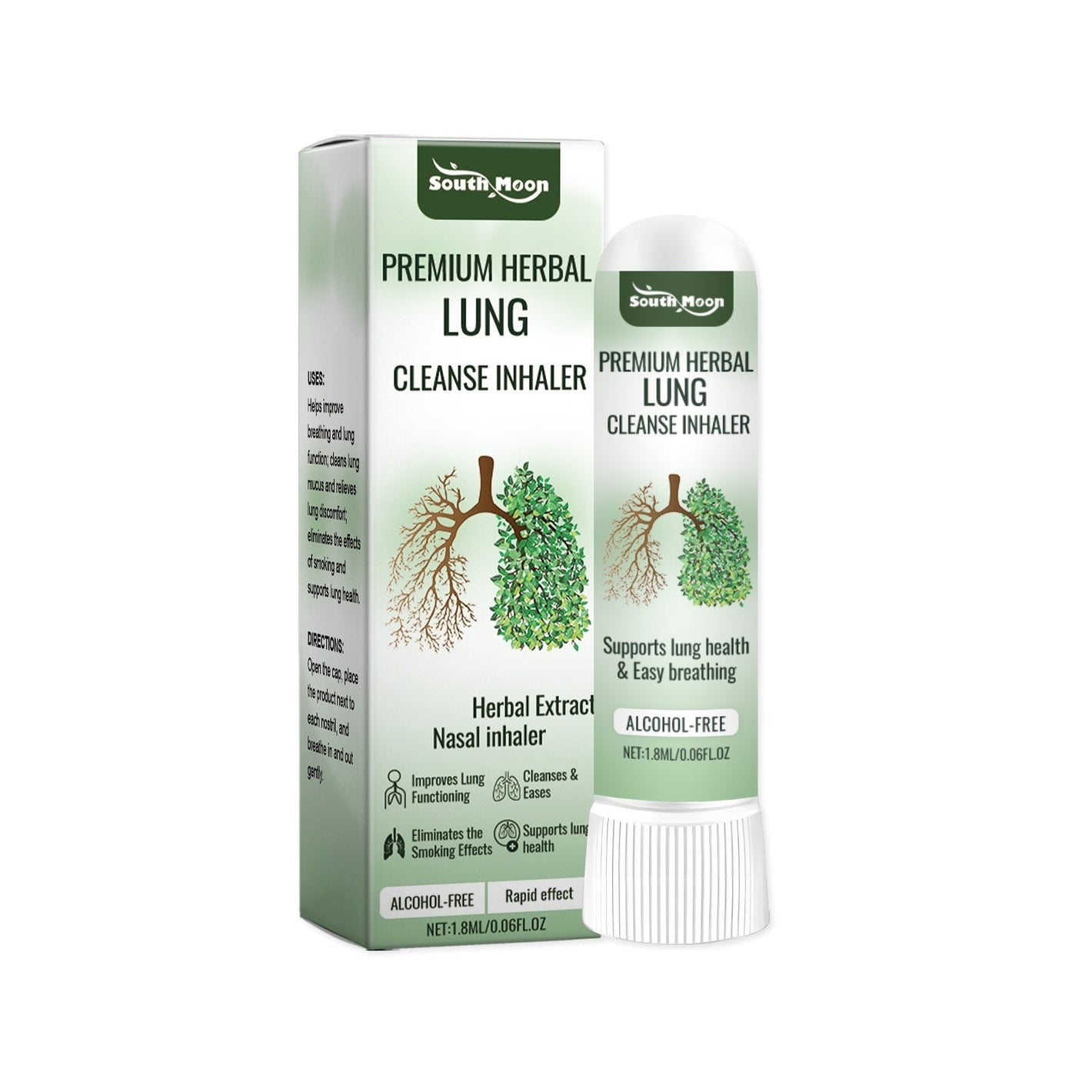 Herbal Lung Detoxification Nasal Inhalation with Verbena Officinalis and Menthol - detoxification nasal inhalation