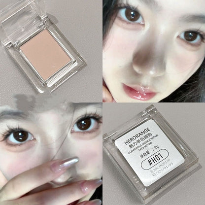 Herorange Charm Monochrome Eyeshadow Palette in Low Saturation Shimmer and Universal Colors - Teleplus low saturation