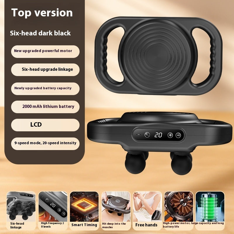 High Frequency Vibration Relaxation Muscle Massager with Six Heads and Multiple Gears - Teleplus vibration relaxation