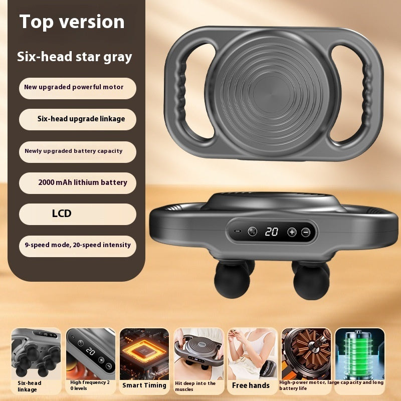 High Frequency Vibration Relaxation Muscle Massager with Six Heads and Multiple Gears - Teleplus vibration relaxation