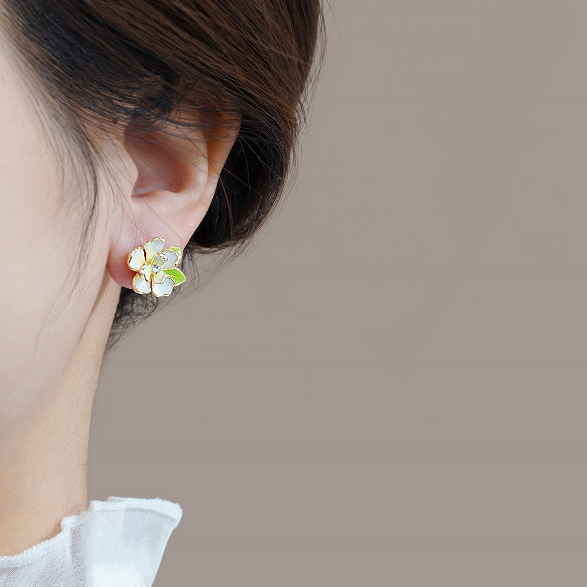 Yellow Flower Earrings with Silver Plated Gold Accents - Blossom in Style yellow flower earrings