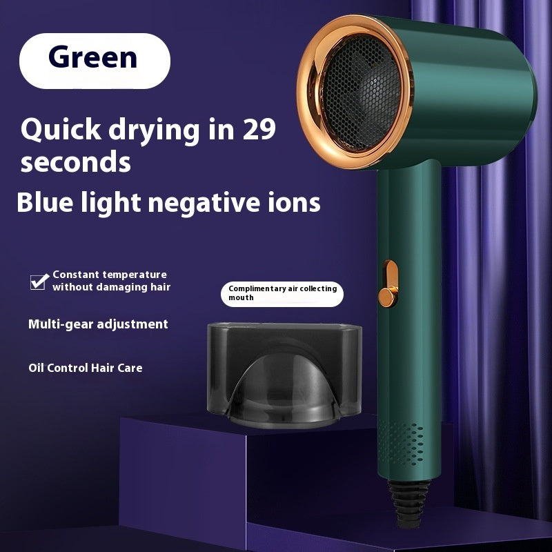 High Power Electric Hair Dryer Household with Gradient Purple and Blue Light - Teleplus electric hair dryer household