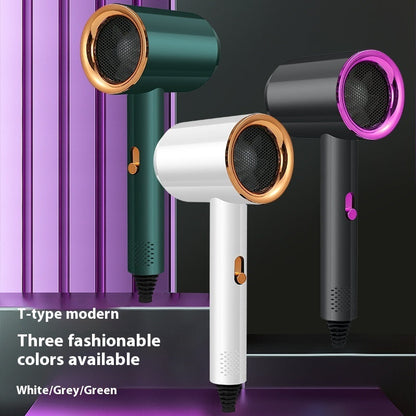 High Power Electric Hair Dryer Household with Gradient Purple and Blue Light - Teleplus electric hair dryer household