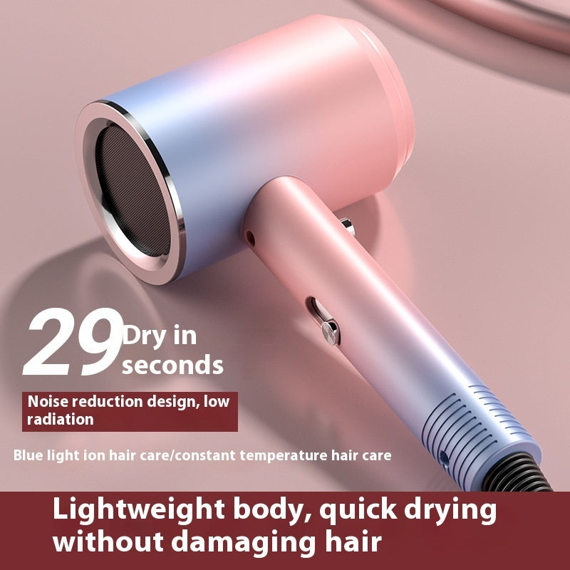 High Power Electric Hair Dryer Household with Gradient Purple and Blue Light - Teleplus electric hair dryer household