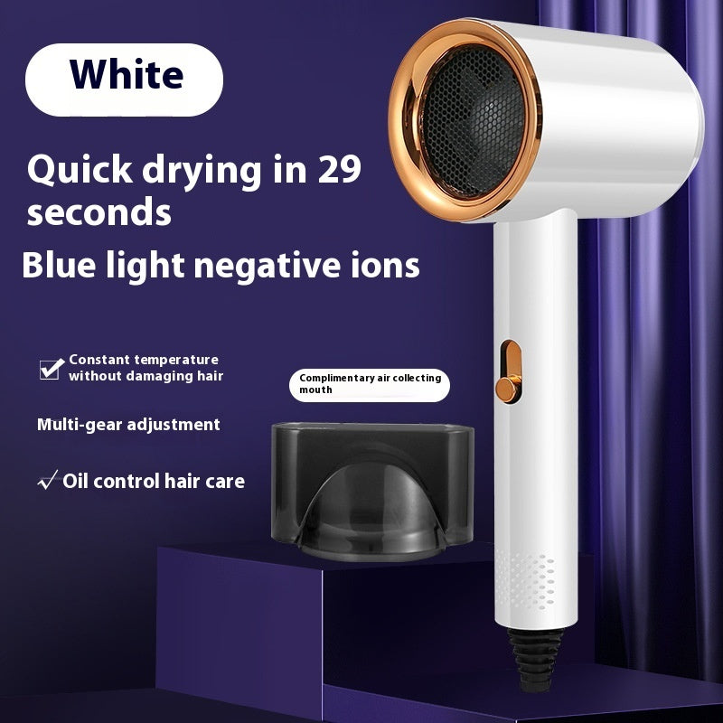 High Power Electric Hair Dryer Household with Gradient Purple and Blue Light - Teleplus electric hair dryer household