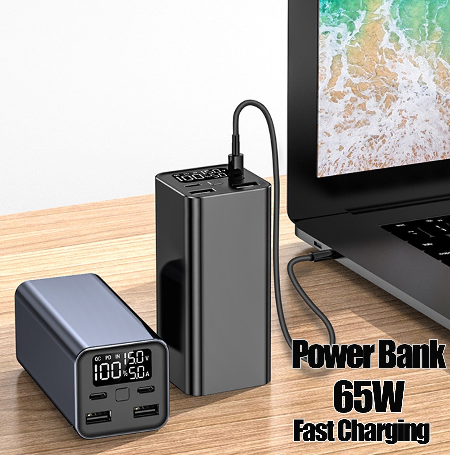 High Power Laptop Charging Bank - High Power Laptop Charging Bank 65W and 20000mAh