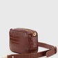 Brown Croc Embossed Crossbody Bag for Women