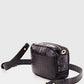 Black Croc Embossed Crossbody Bag for Women