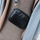 Black Croc Embossed Crossbody Bag for Women