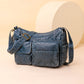 High-Quality Washed Polyester Crossbody Bag with Multiple Pockets - Teleplus for Daily Use washed high quality