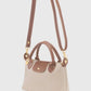 Cream Versatile PU Leather Crossbody Bag for Women
