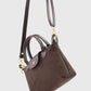 Brown Suede Versatile PU Leather Shoulder Bag for Women