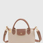 Cream Versatile PU Leather Crossbody Bag for Women