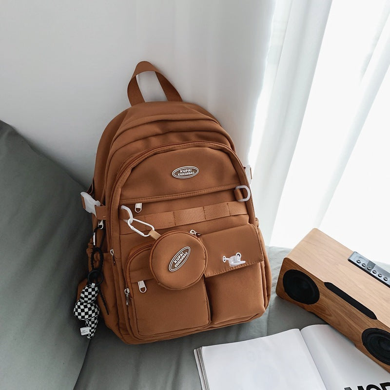 High School And College Student College Style Computer Bag Couple Backpack - Stylish Couple Backpack No Pendant