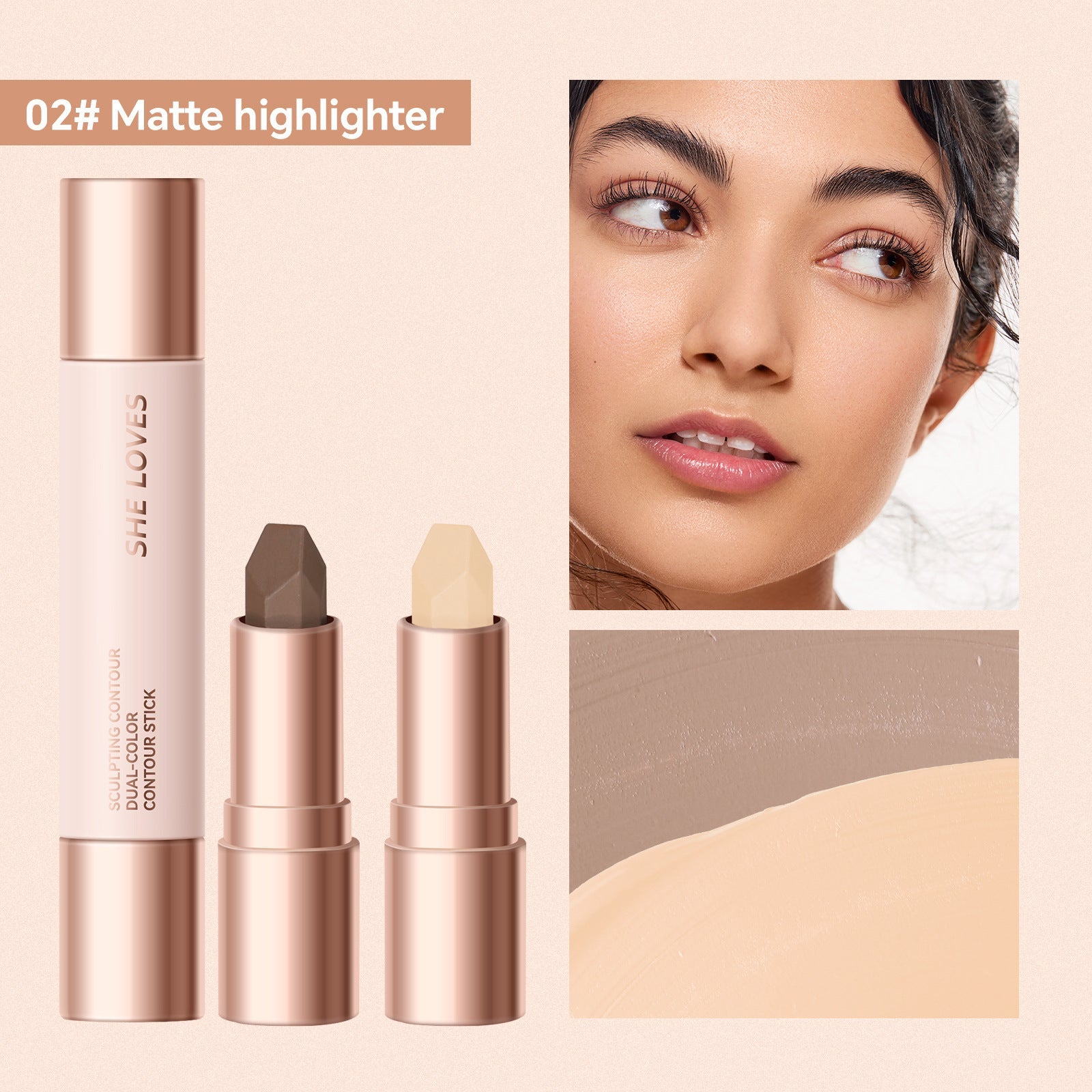 Highlight Brightening Stick for Skin Tone Enhancement and Contouring - Teleplus contour stick highlight brightening