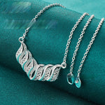 Hollow Leaf Necklace 45cm Alloy Chain Popular Leaves Jewelry for Women - Pendant For Leafy Delight united states chf