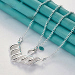 Hollow Leaf Necklace 45cm Alloy Chain Popular Leaves Jewelry for Women - Pendant For Leafy Delight united states chf