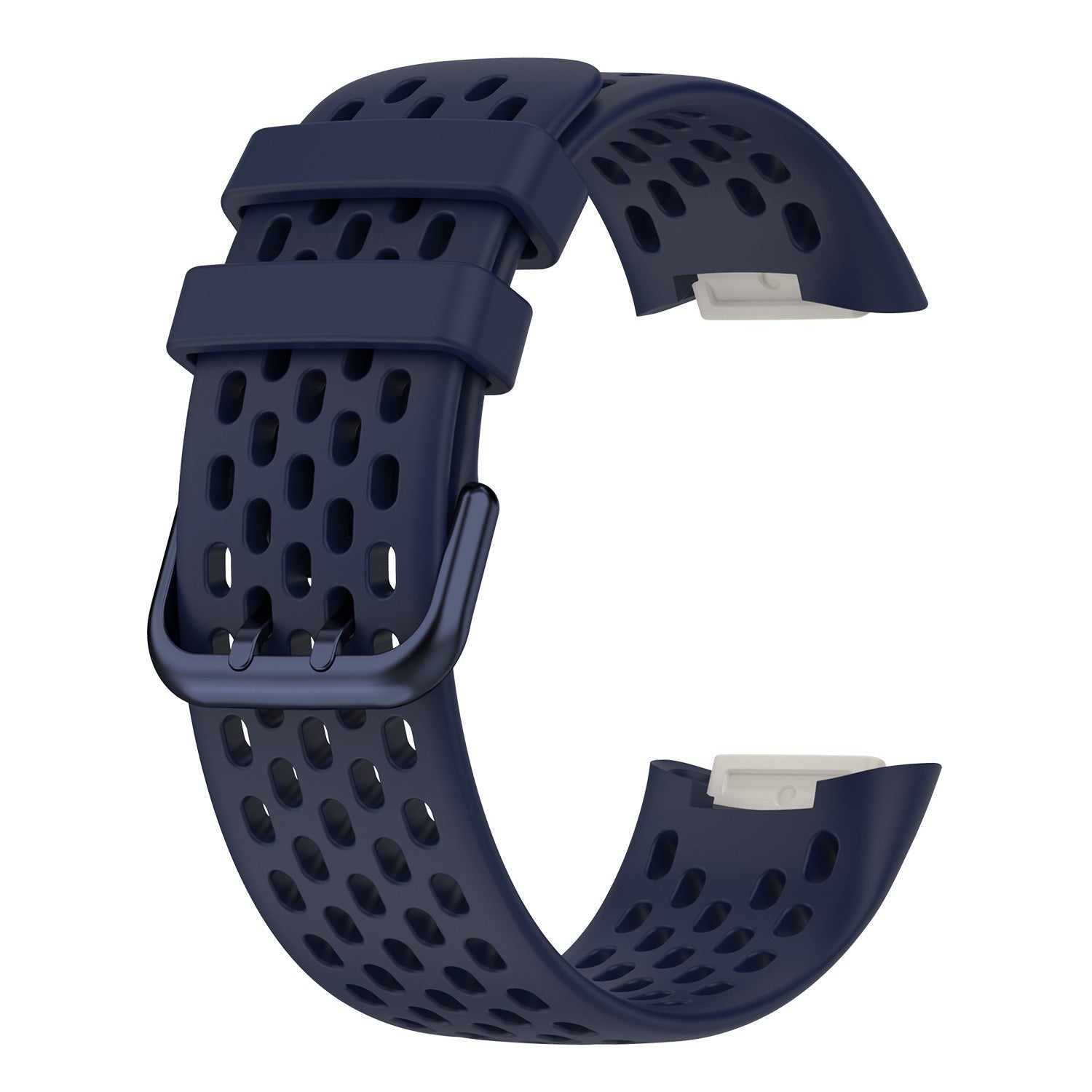 Hollow Monochrome Silicone Smart Watch Bracelet for Fitbit Charge 5 - Teleplus smart watch bracelet hollow monochrome
