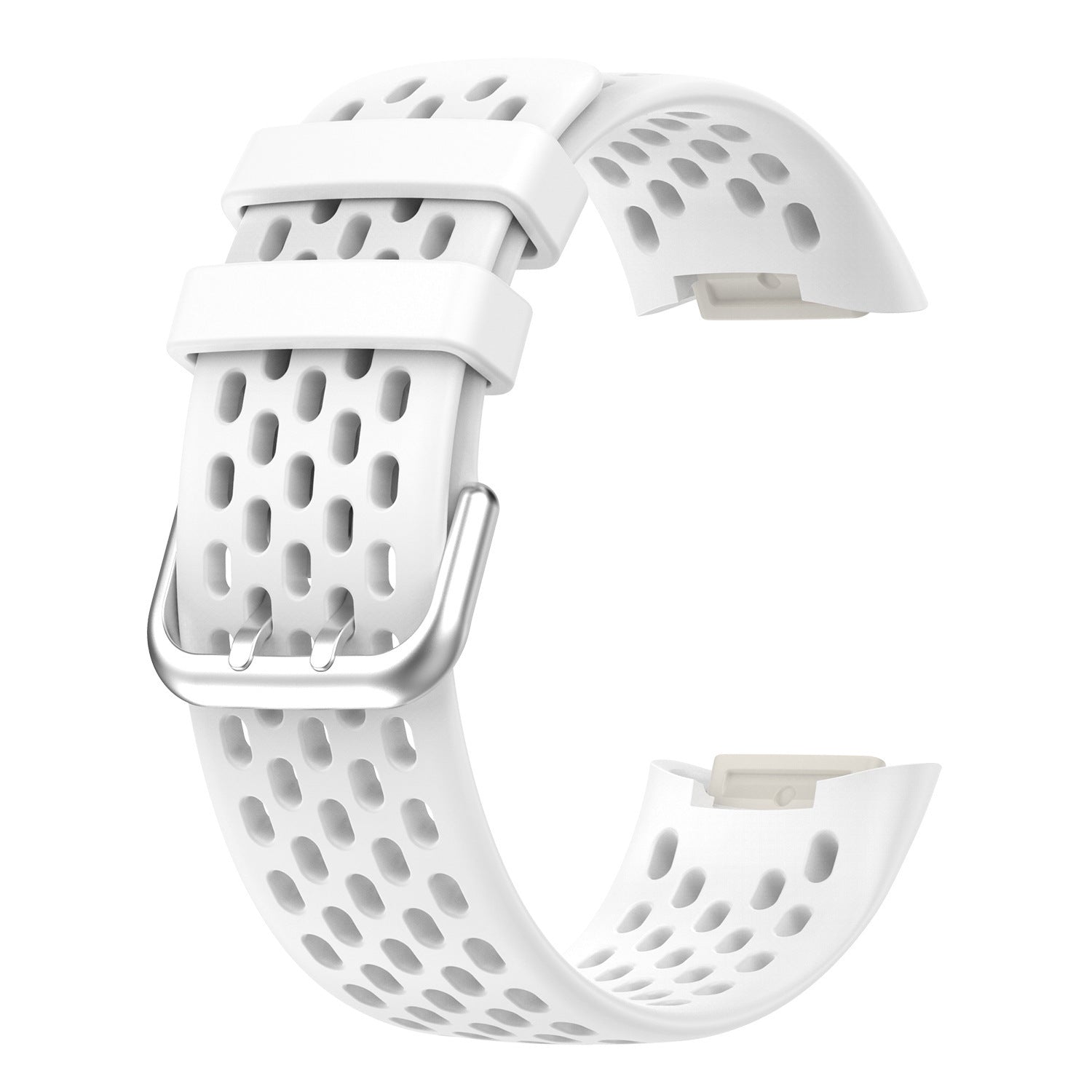 Hollow Monochrome Silicone Smart Watch Bracelet for Fitbit Charge 5 - Teleplus smart watch bracelet hollow monochrome