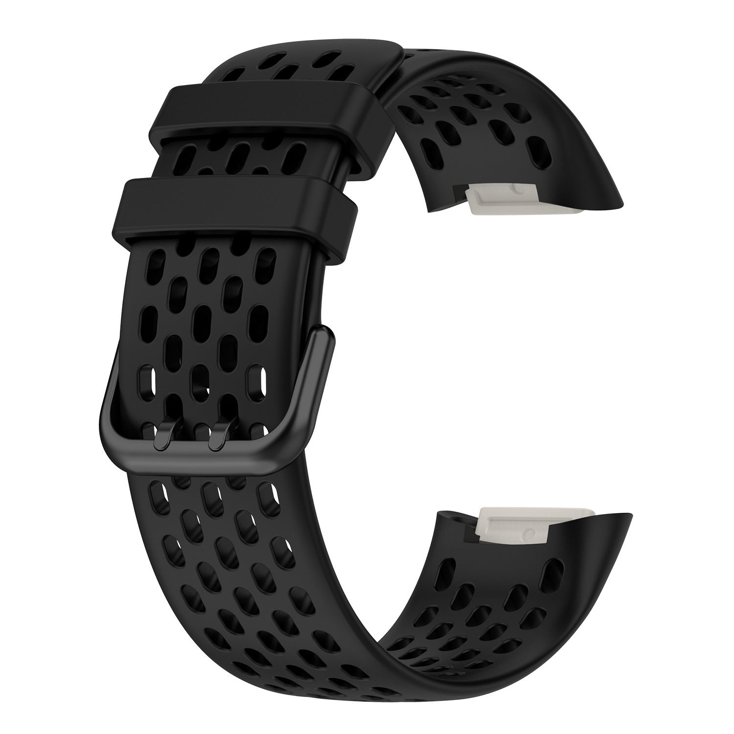 Hollow Monochrome Silicone Smart Watch Bracelet for Fitbit Charge 5 - Teleplus smart watch bracelet hollow monochrome