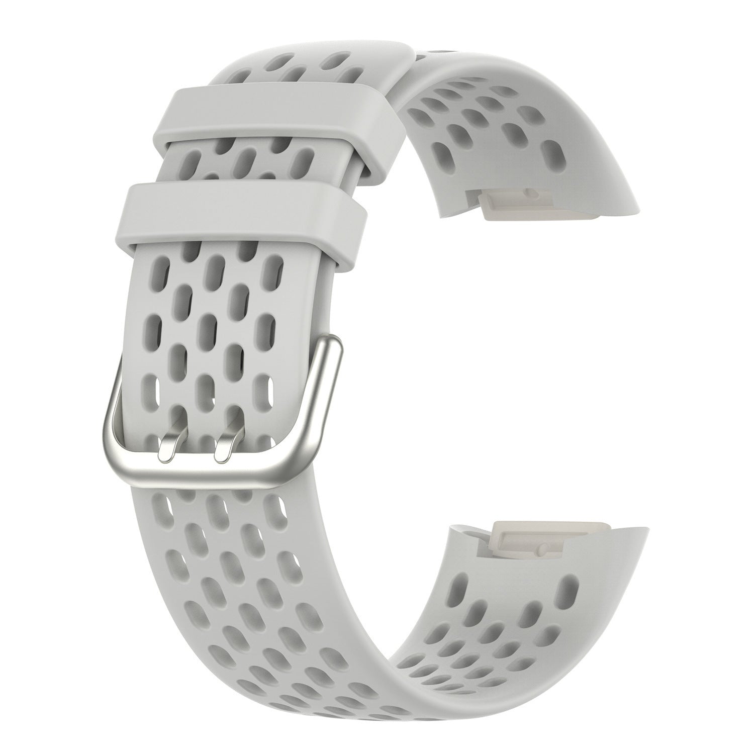 Hollow Monochrome Silicone Smart Watch Bracelet for Fitbit Charge 5 - Teleplus smart watch bracelet hollow monochrome