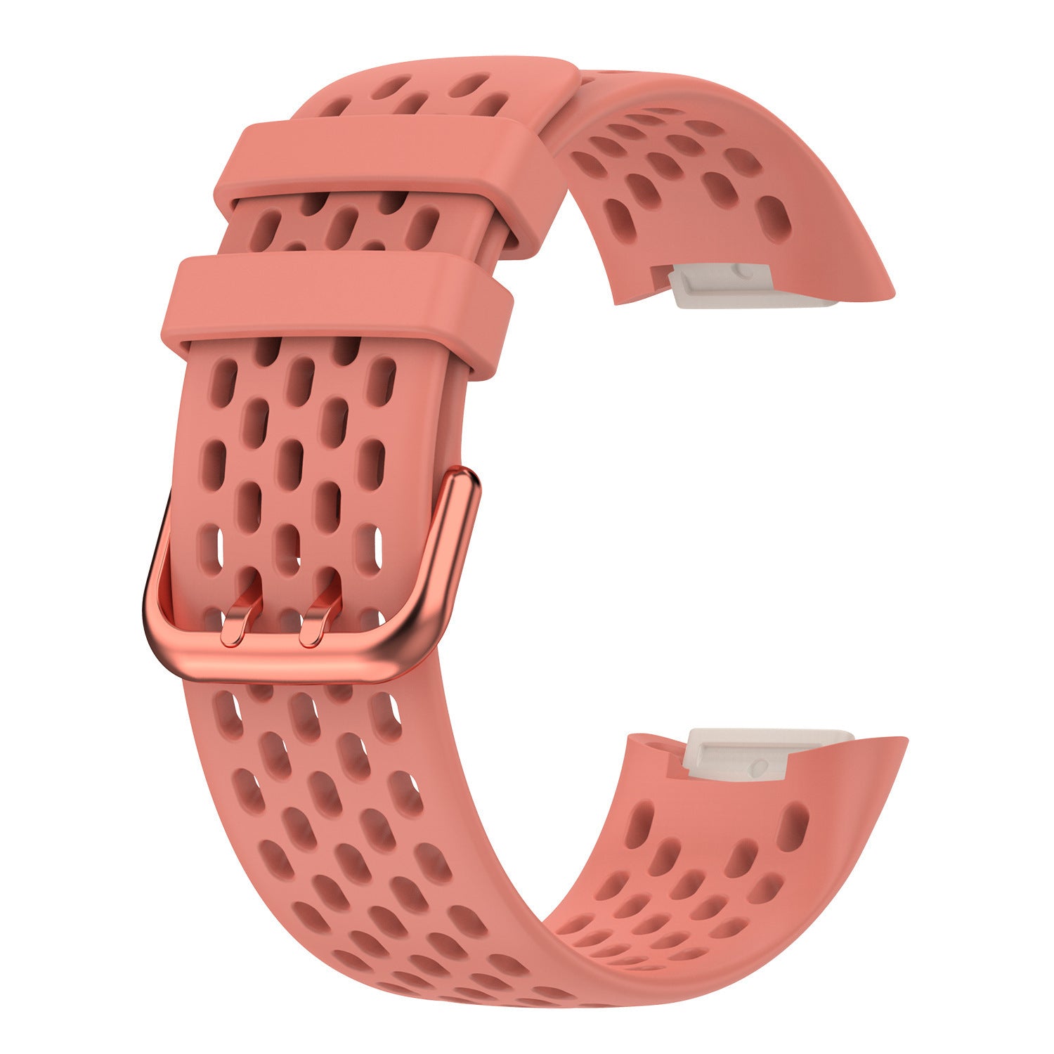 Hollow Monochrome Silicone Smart Watch Bracelet for Fitbit Charge 5 - Teleplus smart watch bracelet hollow monochrome