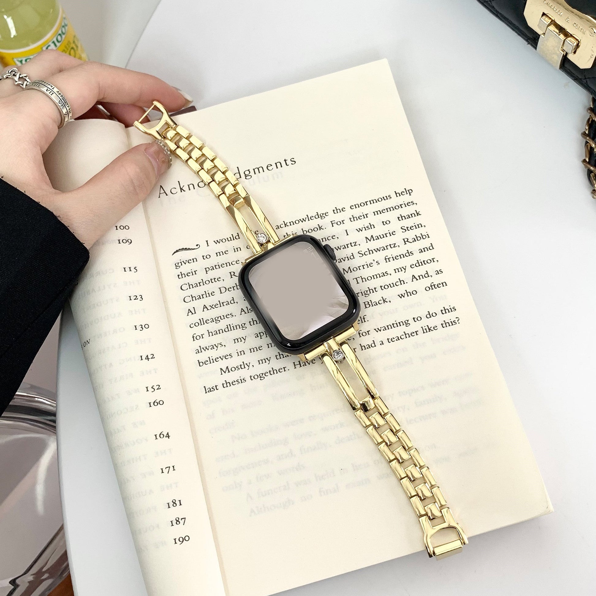 Hollow Small Fragrance Chain Thin Watch Strap - Fine Hollow Small Fragrance Chain Watch Strap