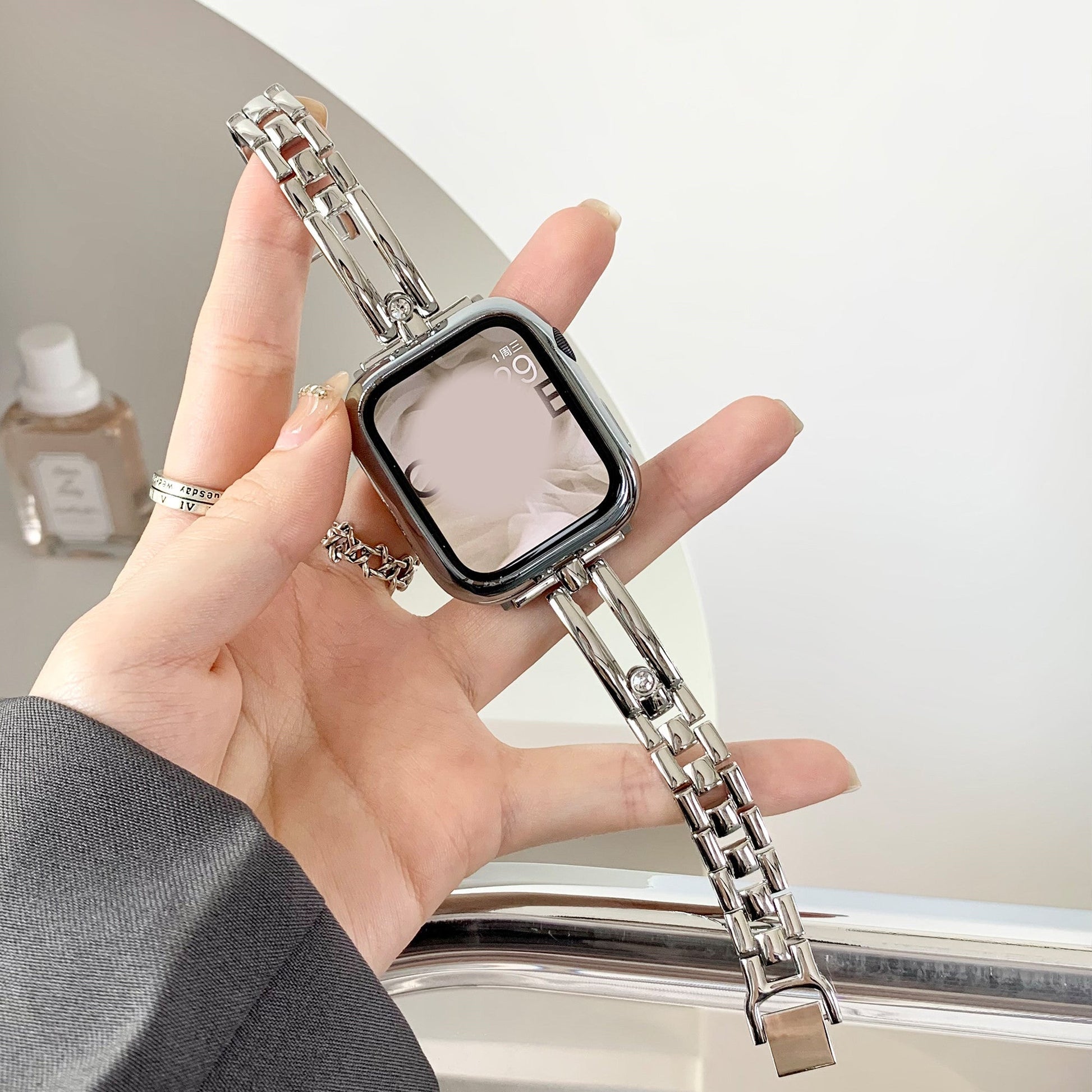 Hollow Small Fragrance Chain Thin Watch Strap - Fine Hollow Small Fragrance Chain Watch Strap