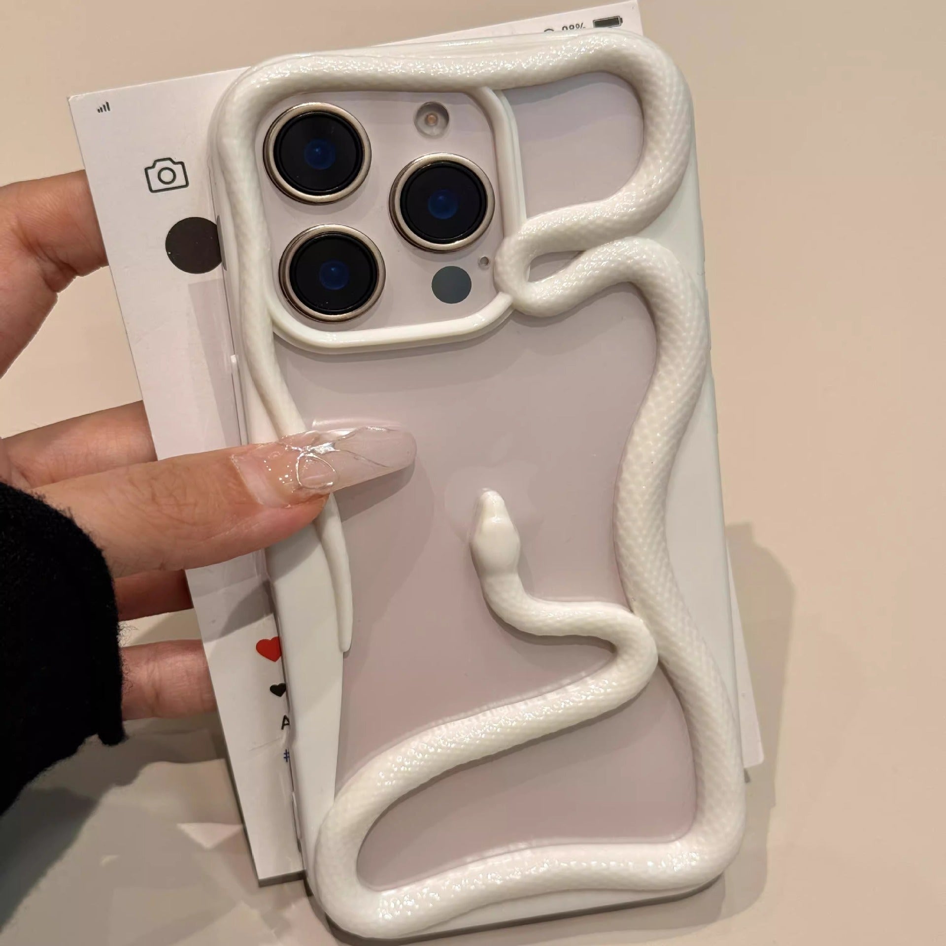 Hollow Snake Matte and Electroplated Phone Case for or - hollow snake phone case