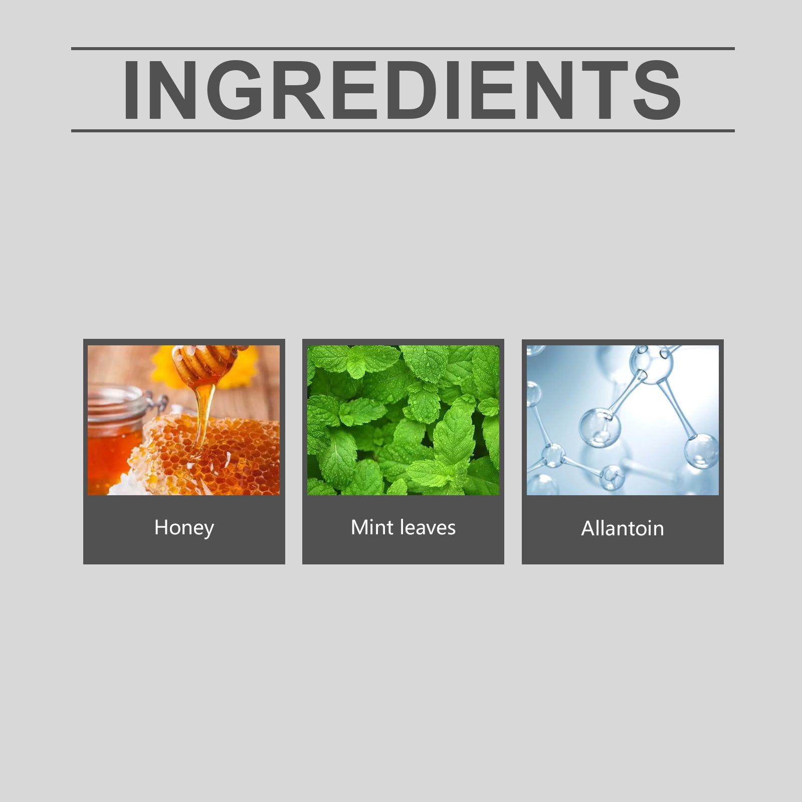 Honey Mint Allantoin Repair Cream for Skin Care 5x5x4.9cm - Teleplus allantoin repair cream honey mint leaves