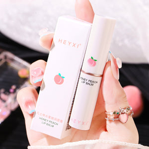 Honey Peach Lip Balm with Temperature Change Effect for Sensitive Skin - honey peach lip balm temperature change