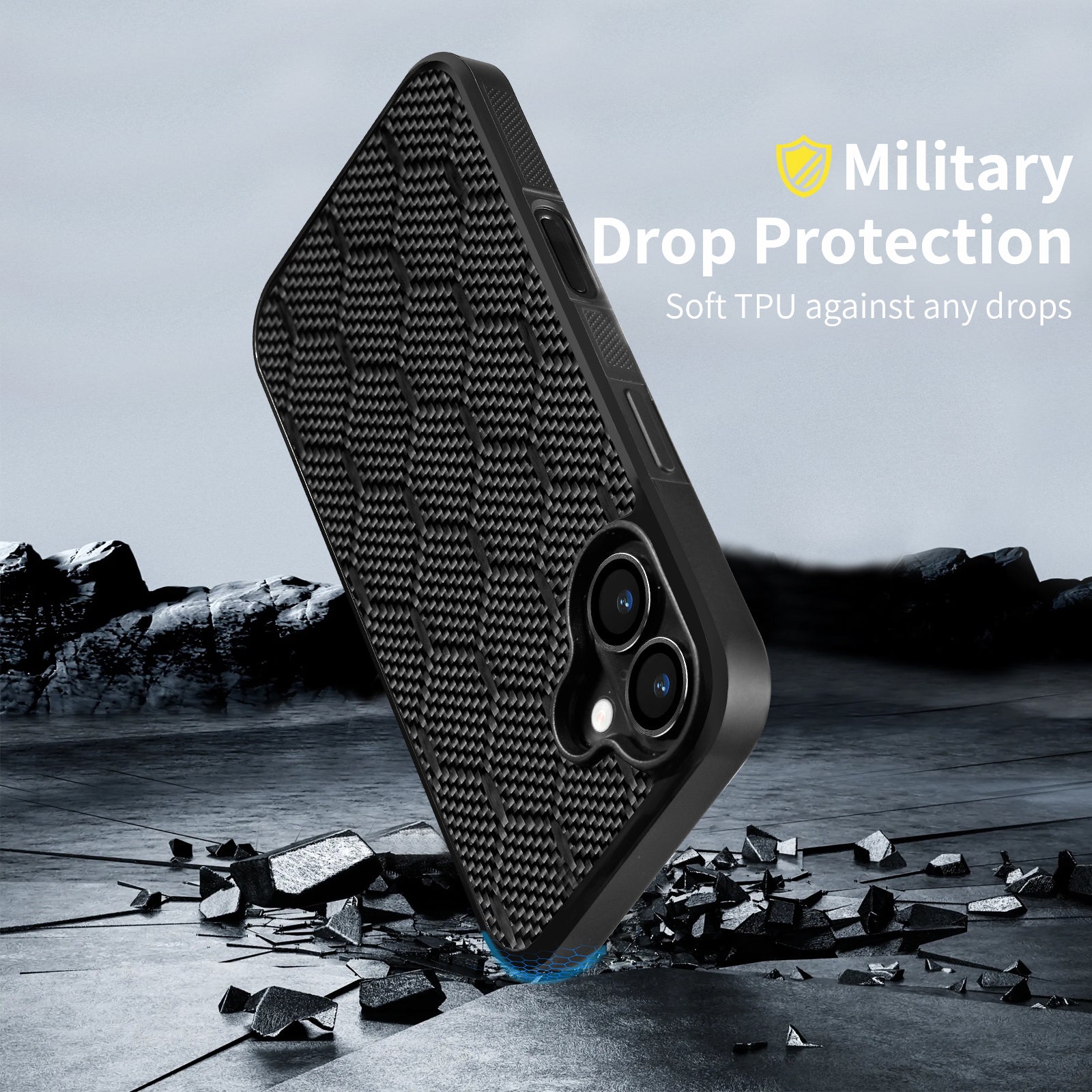 Honeycomb Phone Case for iPhone 17 Pro Max and Air Shockproof Cover - phone case