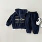 Hooded Long Sleeve Sweater Children Trousers Two-piece Set - Cozy Up Kids in This Hoodie and Trouser Duo