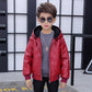 Hooded Padded Coat Leather Jacket with PU and Polyester Lining - Teleplus for Men hooded padded coat leather jacket wear