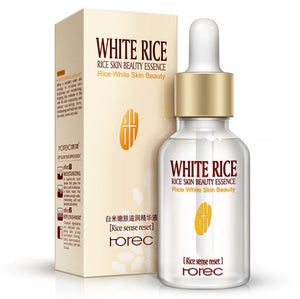 HOREC White Rice Whitening Serum Face Moisturizing Cream Anti Wrinkle Anti Aging Face Fine Lines Acne Treatment Skin