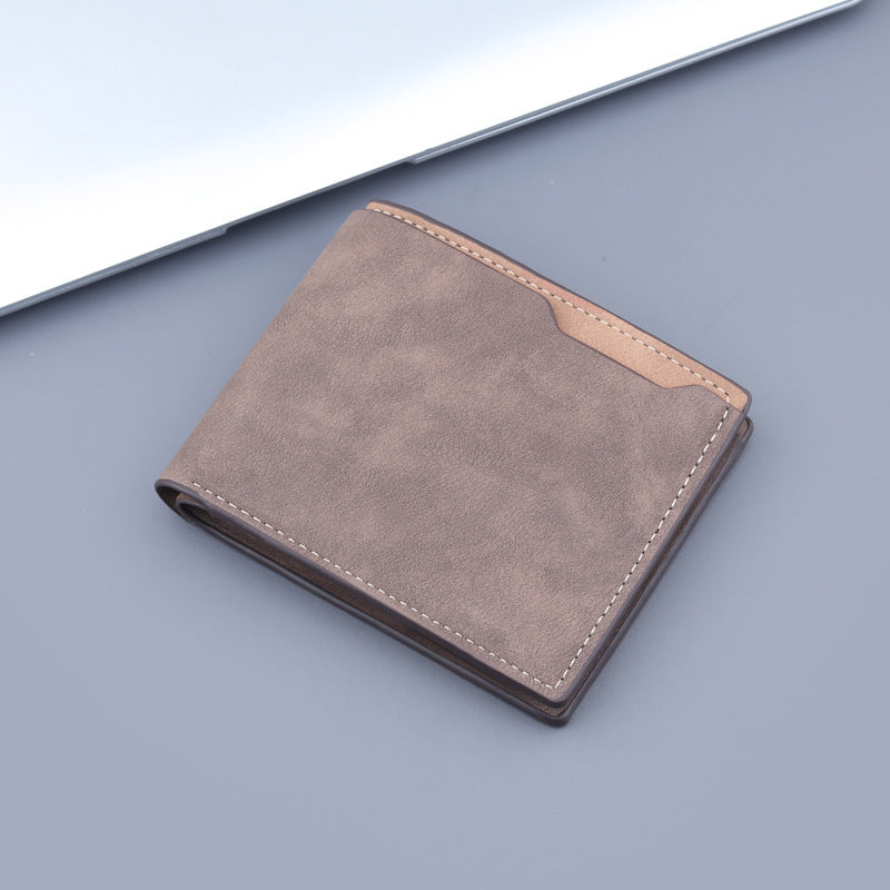 Horizontal Light and Dark Brown Ultra PU for United States CHF Products - Say Goodbye to Bulky Pockets with This Wallet