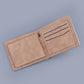 Horizontal Light and Dark Brown Ultra PU for United States CHF Products - Say Goodbye to Bulky Pockets with This Wallet