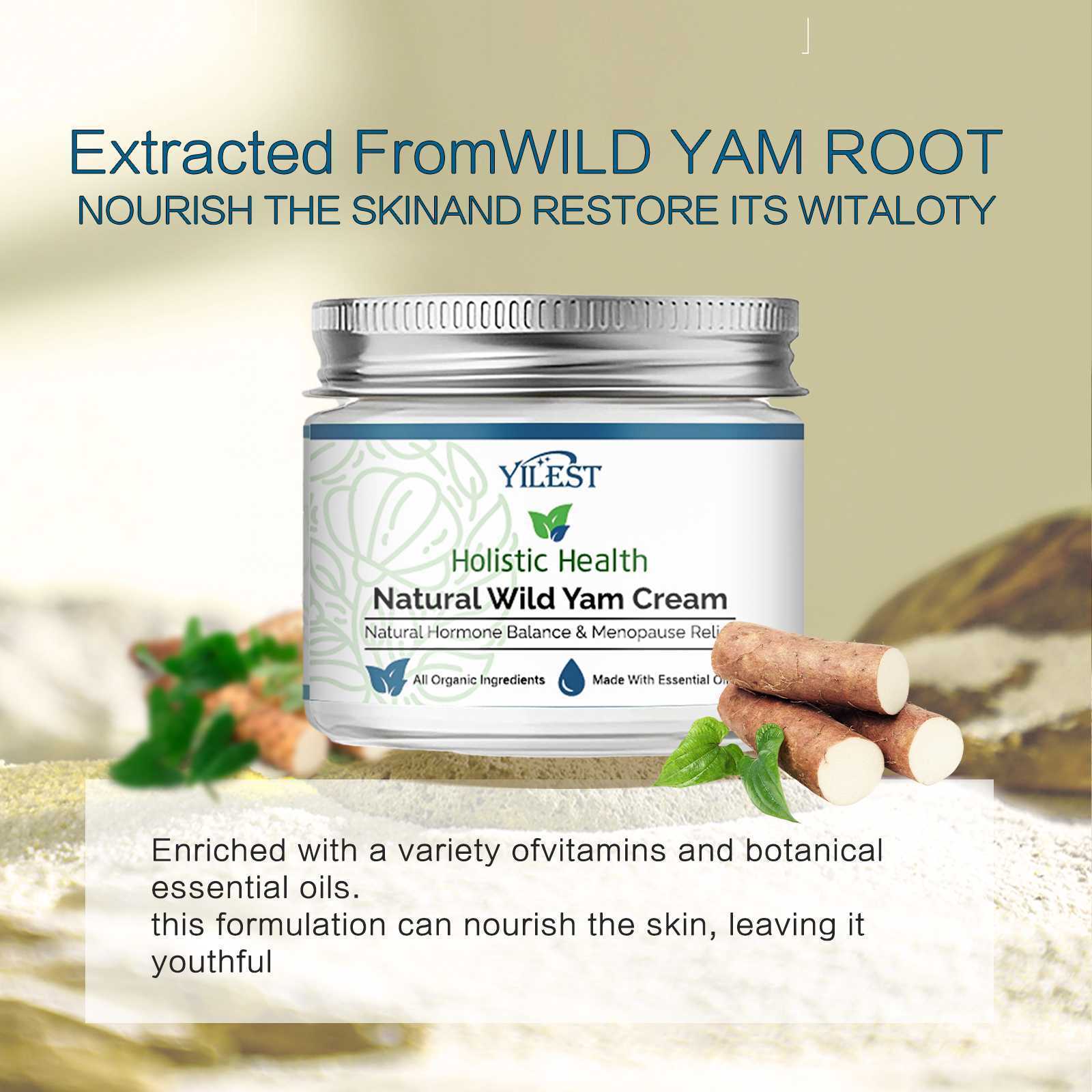 Hormone Moisturizing Chinese Yam Face Cream for All Skin Types 50g - hormone moisturizing chinese yam face