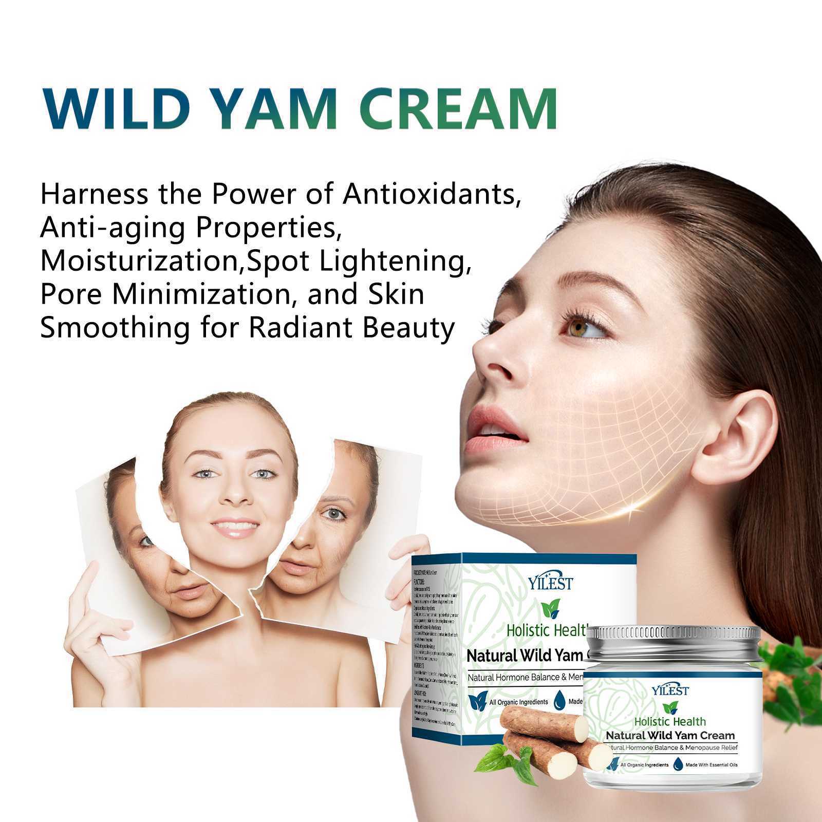 Hormone Moisturizing Chinese Yam Face Cream for All Skin Types 50g - hormone moisturizing chinese yam face