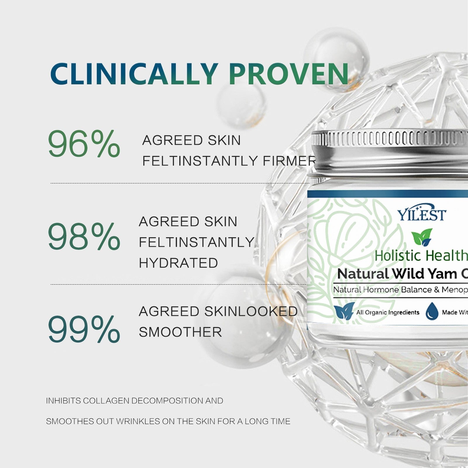 Hormone Moisturizing Chinese Yam Face Cream for All Skin Types 50g - hormone moisturizing chinese yam face