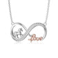 Horse Infinity Love Necklace Sterling Silver Jewelry Gift for Women - Gallop Into Forever with Horse Infinity Necklace