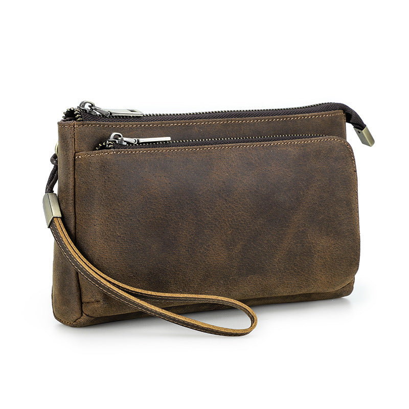 Horse Leather Storage Bag for Wallets and Mobile Phone Accessories - storage bag