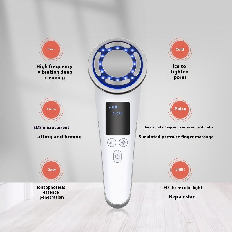 Hot And Cold Pulse Beauty Instrument Facial Vibration Massage Instrument - Hot And Cold Pulse Beauty Instrument