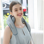 Hot Compress Multifunctional Shoulder Massage Instrument with Neck Kneading - shoulder massage instrument neck kneading