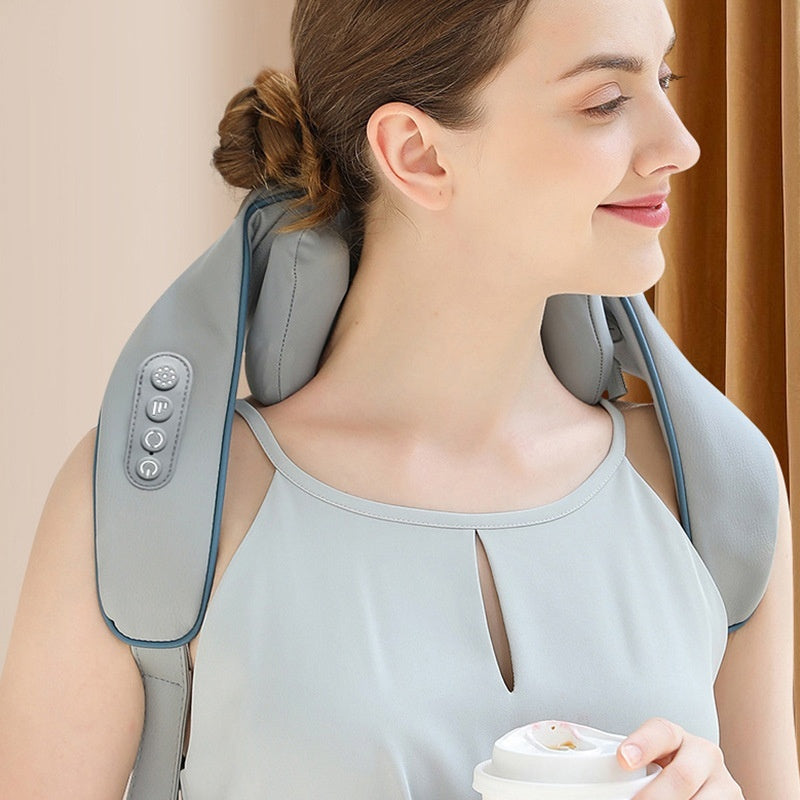 Hot Compress Multifunctional Shoulder Massage Instrument with Neck Kneading - shoulder massage instrument neck kneading