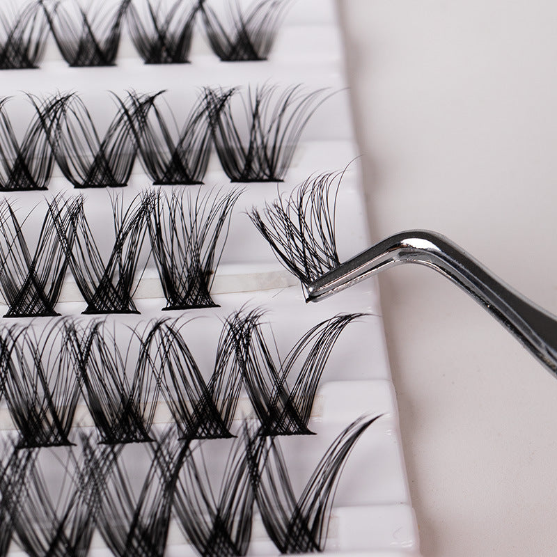 Hot Melt Individual Segmented False Eyelashes 45 Clusters Natural Length - Teleplus hot melt individual segmented false