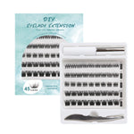 Hot Melt Individual Segmented False Eyelashes 45 Clusters Natural Length - Teleplus hot melt individual segmented false