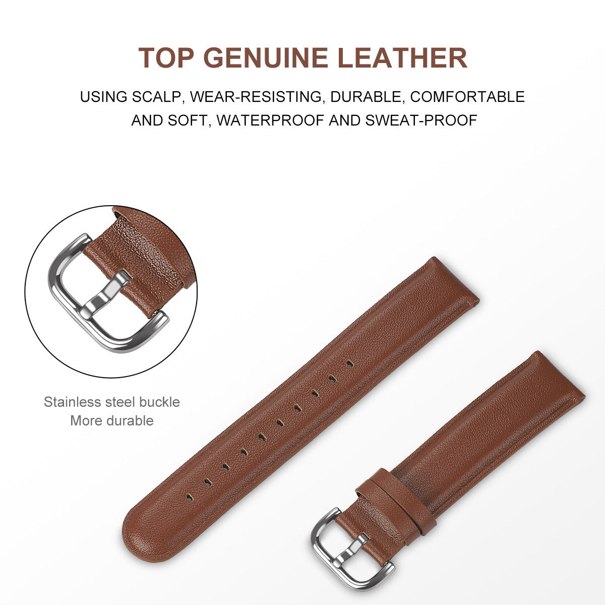 Hot Sale Smart Watch Genuine Leather Strap - Hot Sale Smart Watch Genuine Leather Strap Accessory